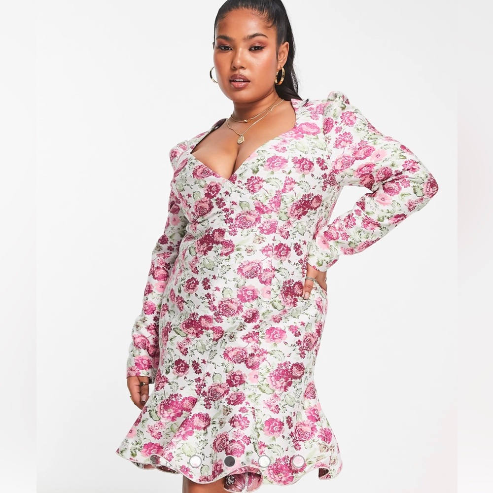 ASOS LUXE Jacquard Dress